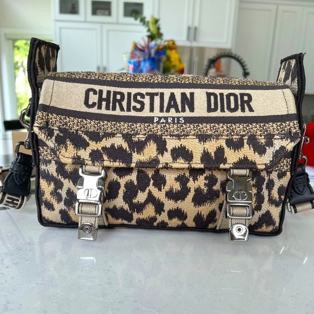 Christian Dior Small Diorcamp bag Mizza embroidered fabric